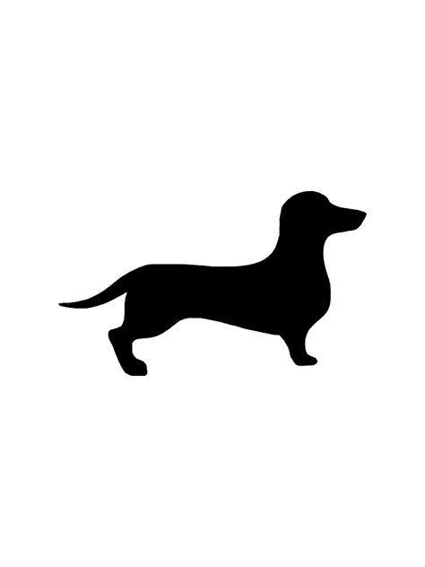 Dachshund Dog Silhouette Svg File
