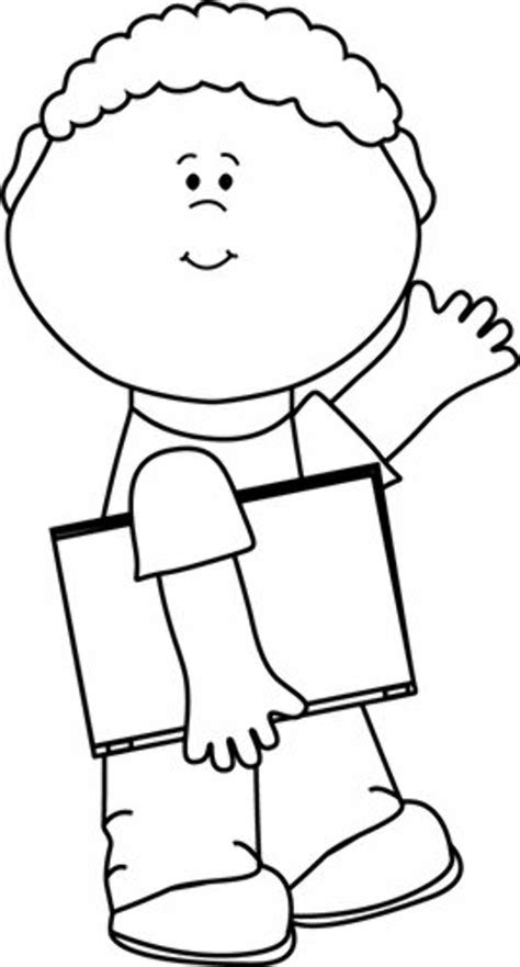 Download High Quality Black And White Clipart Boy Transparent Png