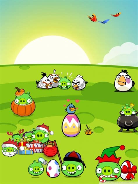 Angry Birds New Party Hd Desktop Wallpaper Mobile Larry Bird