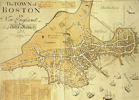 Historical Map Of Boston 1776 Draw A Topographic Map