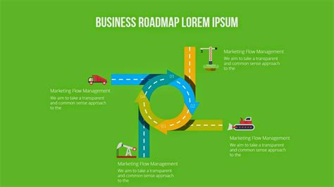 Various Business Road Maps For Free Infographic Powerpoint