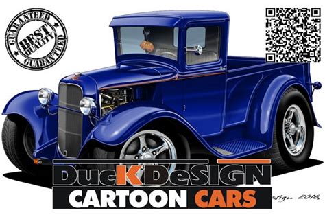 Gallery - Category: FORD | Car cartoon, Ford, Car illustration