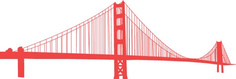 Golden Gate Bridge Illustration By Claire Sledge Suspension Bridge