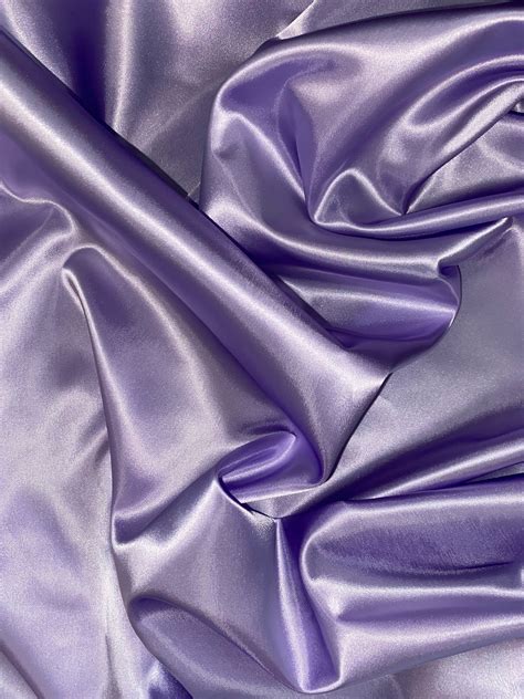 1 Mtr Lilac Acetate Heavy Bridal Satin Fabric 45 Wide New In Etsy
