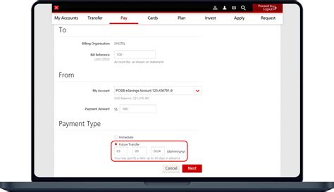 Make Bill Payment | DBS Singapore