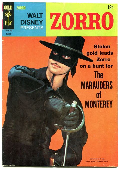 Zorro 5 1967 Dell Comics Walt Disney Guy Williams Vg Comic