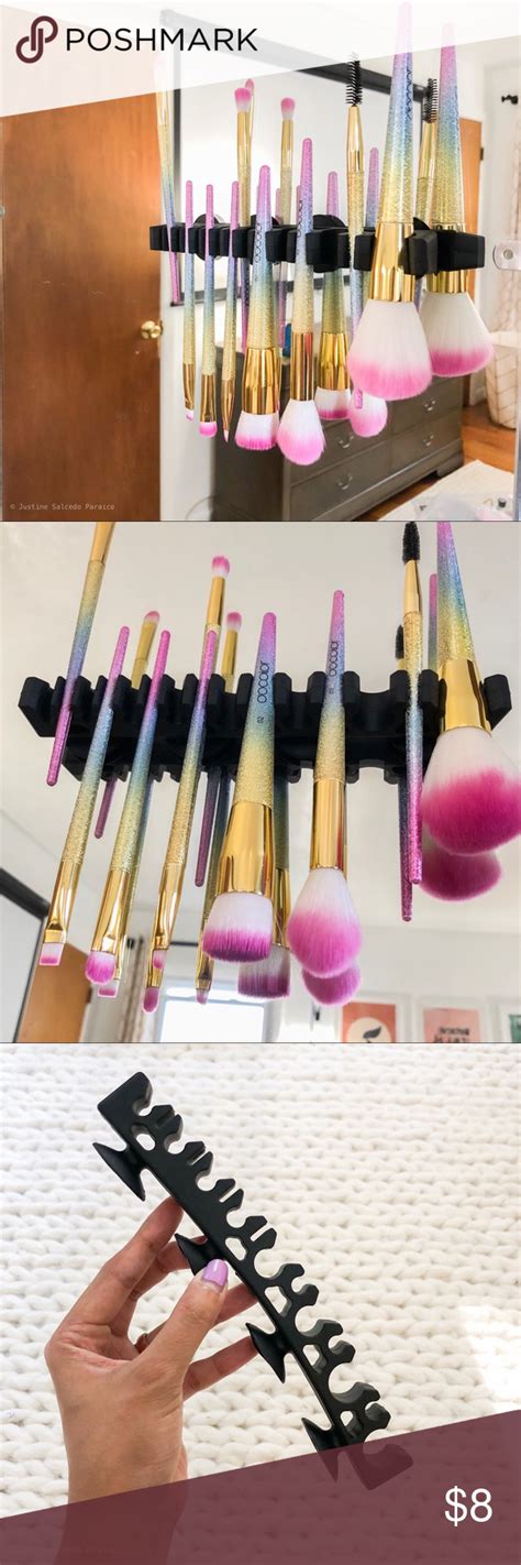 Maybe you would like to learn more about one of these? Make up brush holder / stick on drying rack | Makeup brushes, Brush holder, Makeup tools brushes