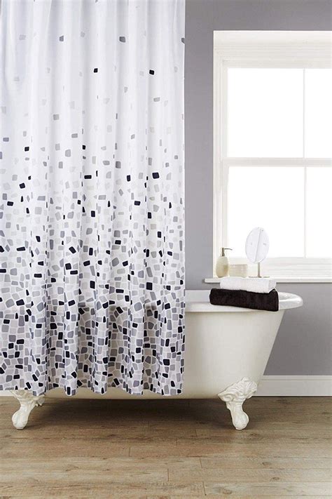 Kav Shower Curtain Bathroom Curtains Polyester Fabric Waterproof Mold