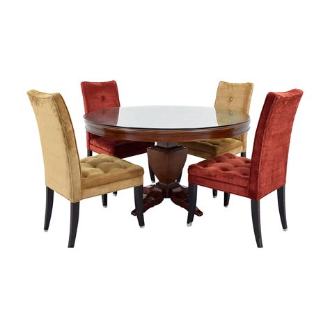 69 Off Bombay Company Bombay Artisan Round Dining Table With Red