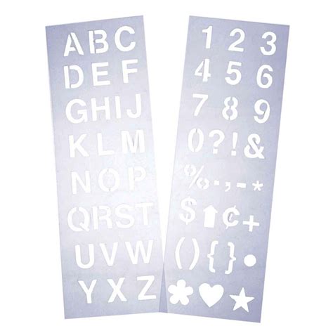 1 Alphabet Stencils Custom Stencils For 1 Inch Lettering Is Made From