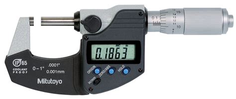 Mitutoyo Ip65 Digimatic Coolant Proof Micrometer 0 1 W Ratchet