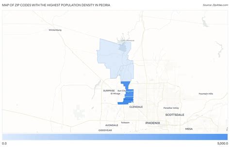 Highest Population Density In Peoria By Zip Code Zip Atlas