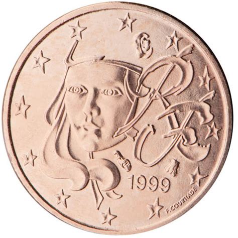 France 1 Cent Coin 1999 Euro Coinstv The Online Eurocoins Catalogue