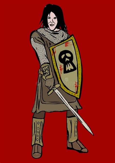 Medieval Knight Stock Illustration Illustration Of Shield 71509379