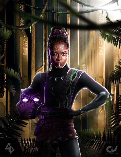 Shuri As The Black Panther Black Panther Marvel Black Panther Costume Black Panther Art