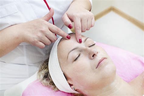 Process Of Massage And Facials Stock Image Image Of Peeling Mask