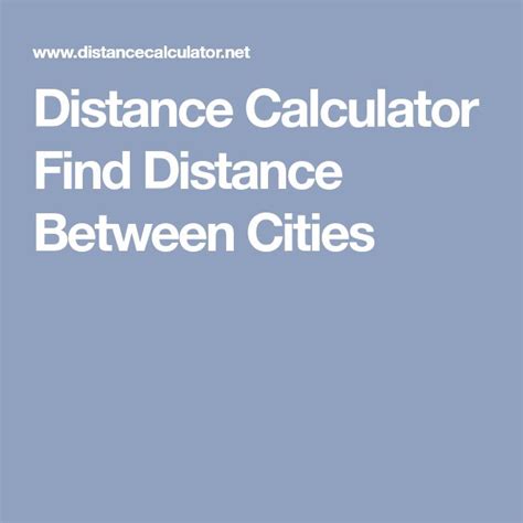 Distance Calculator Find Distance Between Cities Distance Calculator