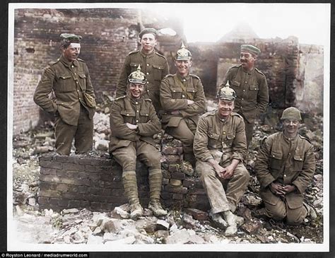 Colourised Photos Show Scottish And British Troops In Ww1 Daily Mail