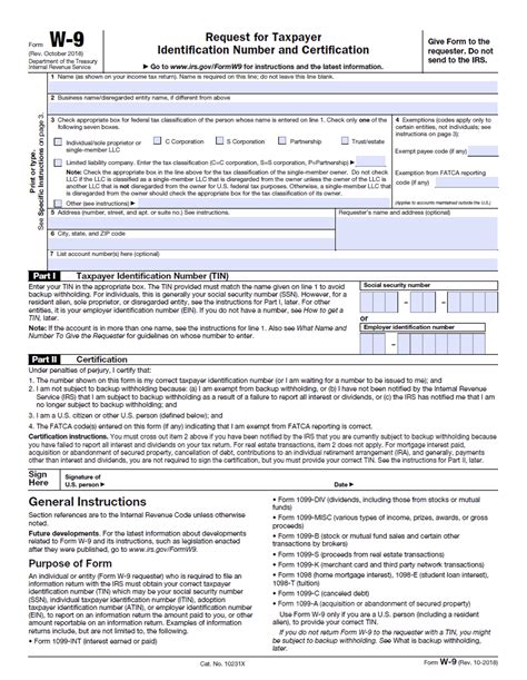 Printable W 9 Form 2023 Free Printable Cards