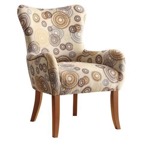 Upholstered Accent Chair With Tapered Legs Multi Color