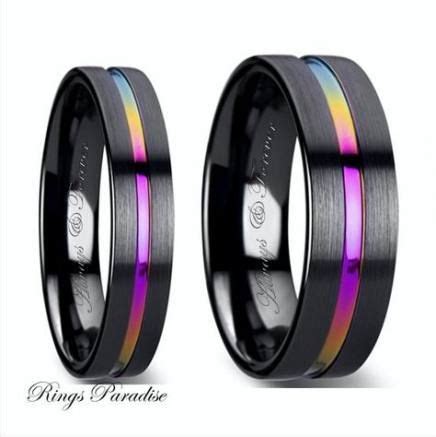 Trendy Wedding Rings His And Hers Black Couple Ideas Promise Ring Set