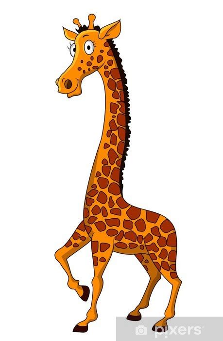 Sticker Giraffe Cartoon Pixersfr