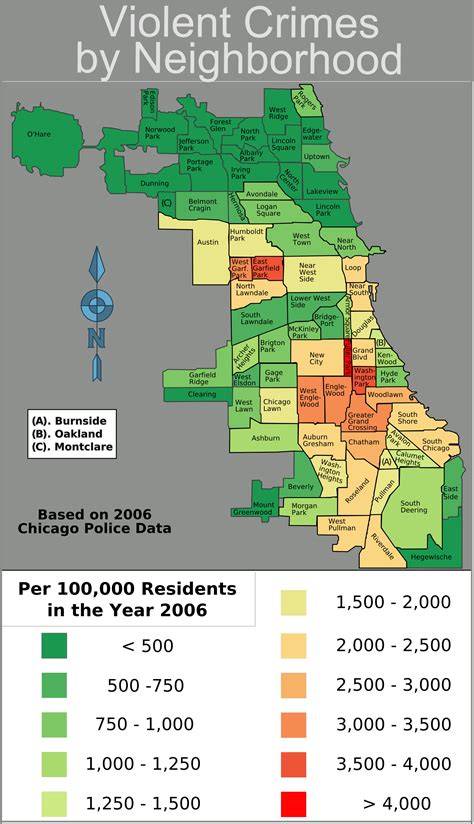 Dangerous Areas Of Chicago Map Map