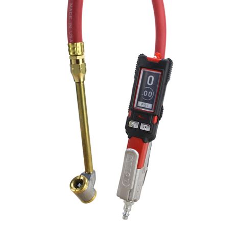 Acquiring an accurate tire pressure reading is fast and easy through its large backlit digital display. 15 in. Air Hose (160 PSI) 0.05% Accuracy Digital Tire ...