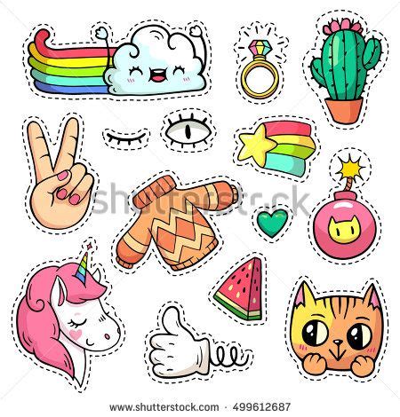 Hand drawn vintage set with feathers. Pin su ♥‿♥Planner stickers!