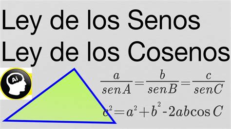 Ley De Senos Y Ley De Cosenos Resoluci N De Tri Ngulos Oblicu Ngulos Youtube