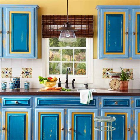 If you choose a white or neutral but, indulge your love for color and there's a chance you'll get tired of your choice. Colorful Kitchen Cabinets - Home Furniture Design