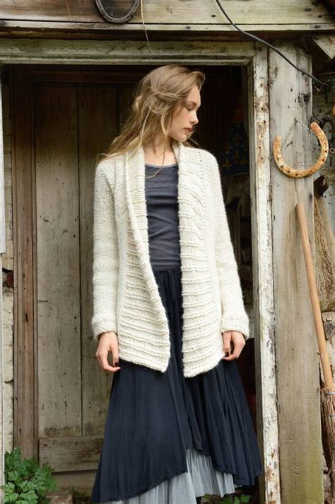 Circle the size you wish to make jacket with collar back. Glacier Jacket Knitting Kit By Purl Alpaca Designs ...