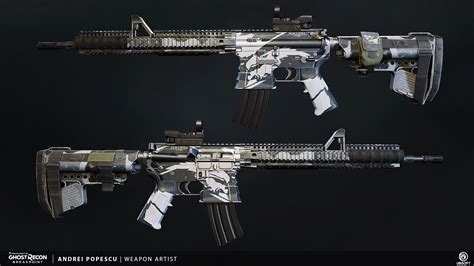 Blackice Art Tom Clancys Ghost Recon Breakpoint M4a1 Assault