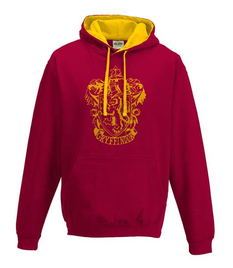 Harry Potter Gryffindor House Quidditch Hoodie In Burgundy And Gold By