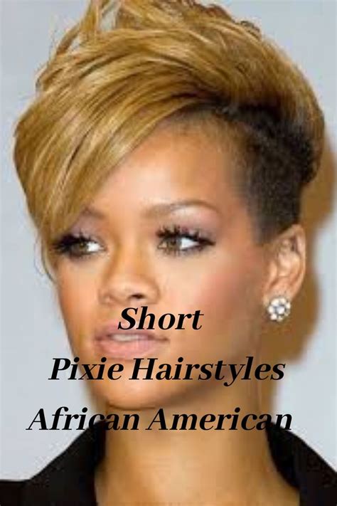 Short Pixie Hairstyle African American In 2020 Pixie