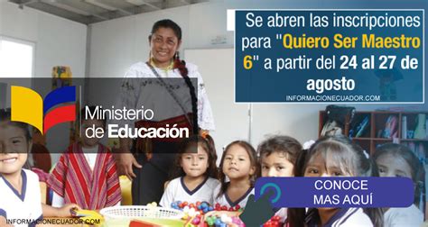 The ministry of education (spanish: Inscripciones Quiero Ser Maestro 6 2021 MINEDUC QSM (ABIERTO)