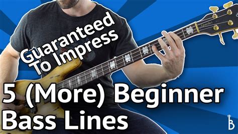 5 More Beginner Bass Lines Guaranteed To Impress With Tabs On Screen