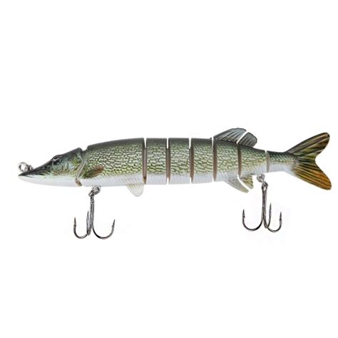 Lixada 8 20cm 66g Lifelike Multi Jointed 8 Segement Pike Muskie