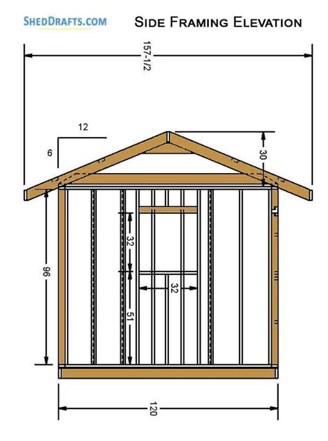 10×16 Gable Storage Shed Plans