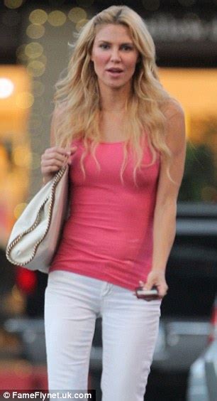 Brandi Glanville Shows Off Her Toned Legs In Tiny Leather