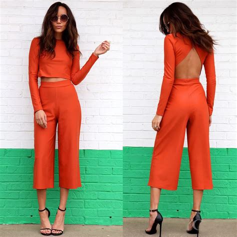 2017 new arrival sexy naked backless women set fashion casual two piece outfit for women tops