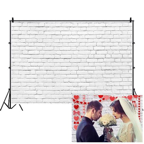 Buy White Brick Backdrop For Photography Lfeey Vintage White Brick Wall