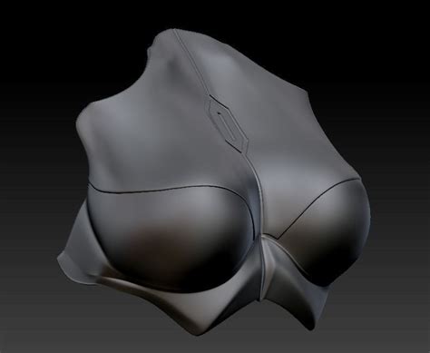 Female Mandalorian Chest Armor Plate Mando Beskar Sabine 3d 3d Model 3d