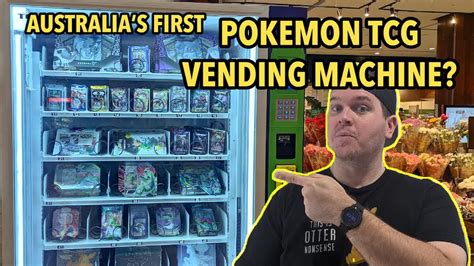 I Found A Pokémon Card Vending Machine In Australia Opening Youtube