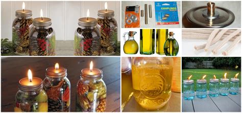 You can find herbs or flowers at a local grocery store or florist. Fabulous DIY Scented Mason Jar Oil Candles - DIY & Crafts