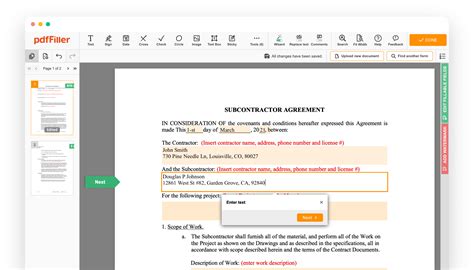 Subcontractors onboarding workflow | pdfFiller