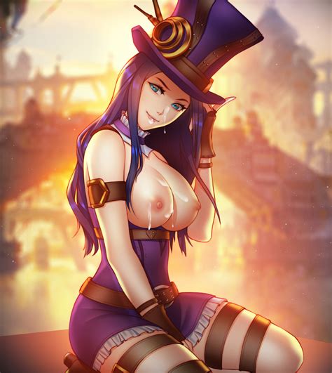 Caitlyn League Of Legends Drawn By Pink Lady Mage Danbooru