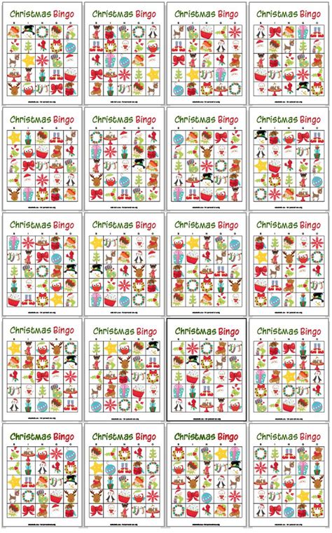 Christmas Bingo Printable Free Printable Bingo Cards Christmas Bingo