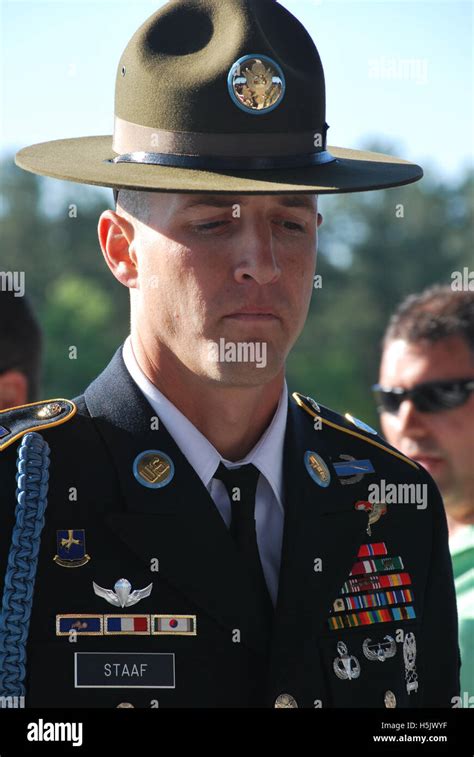 Us Army Staff Sergeant During Graduation Day In Fort Jackson