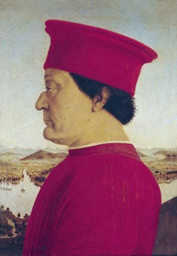 Federigo Da Montefeltro Duke Of Urbino C1465 Art Print By Piero